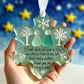 🌊Snowflake-Shaped Sea Glass Thank You Keepsake❄✨ Shaped by Nature & Crafted by Hand!