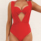 🌸Spring Specials💐 Women's Tie Solid Color Swimsuit 2-PCS Set