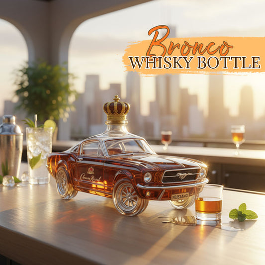 🥃✨ Bronco Whiskey Bottle – Stylish, Bold & Perfect for Any Home Bar 🎁