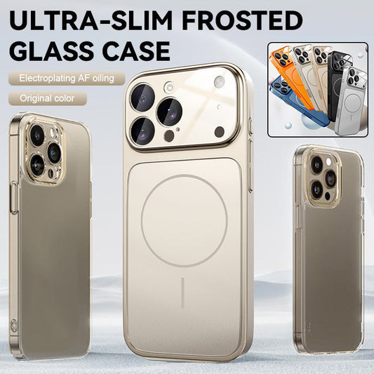 ✨Ultra-thin frosted glass shell-compatible with iPhone 17 series