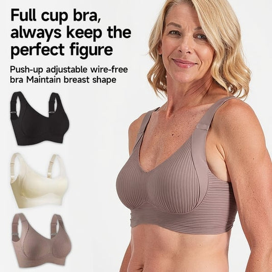 🎁Buy 1, get 3 packs🔥Ribbed knit bra with adjustable straps for women