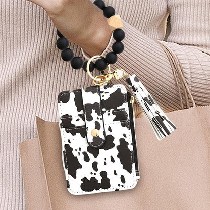 Beaded Leather Wallet