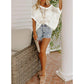 Last Day 🎁 Womens Summer Scoop Neck ShortSleeve Sweater Casual Crochet Hollow Out KnitTops