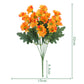 💥 Artificial Outdoor Sunset Mums Flowers - UV resistant, Waterproof, Windproof