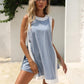 Women's 2 Piece Sets Casual Color Block Crewneck Short Sleeve Pullover Tops Matching Shorts with Pockets