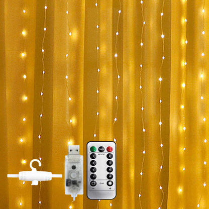 Led Leather Thread Curtain Light