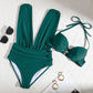 🌸Spring Specials💐 Women's Tie Solid Color Swimsuit 2-PCS Set