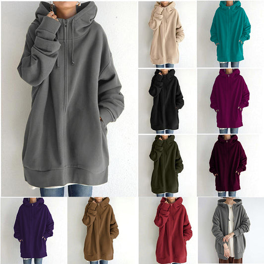 💥Limited Time Offer 50% Off🔥 Women's Autumn/Winter Zipper Hooded Sweater