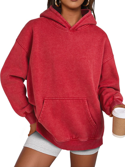 ✨Unisex Casual Oversized Acid Wash Tops Hoodie Pullover(Buy 2 Free Shipping)