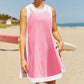 Women's 2 Piece Sets Casual Color Block Crewneck Short Sleeve Pullover Tops Matching Shorts with Pockets