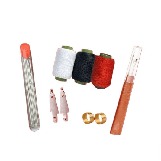 [34PCS Big Eye Steel Needles Set]Long & Thin Handmade Quilting & Sewing Needles Kit for DIY Sewing Projects