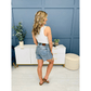 🔥 32% OFF - Trendy High-Waisted Shorts with Fringed Hem